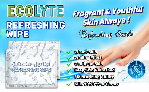 Ecolyte+ Perfumed Antibacterial Wet Wipes – The Ultimate Hygiene Solution