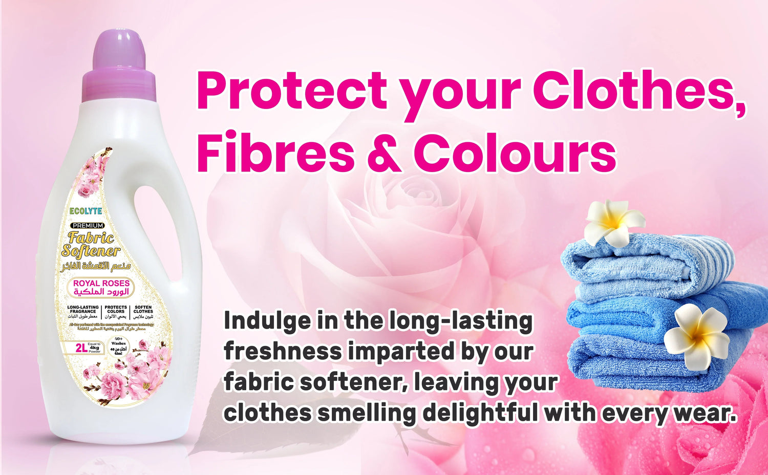 Enhance Softness and Freshness with Ecolyte+ Disinfectant Fabric Softener: Your Laundry Care Essential